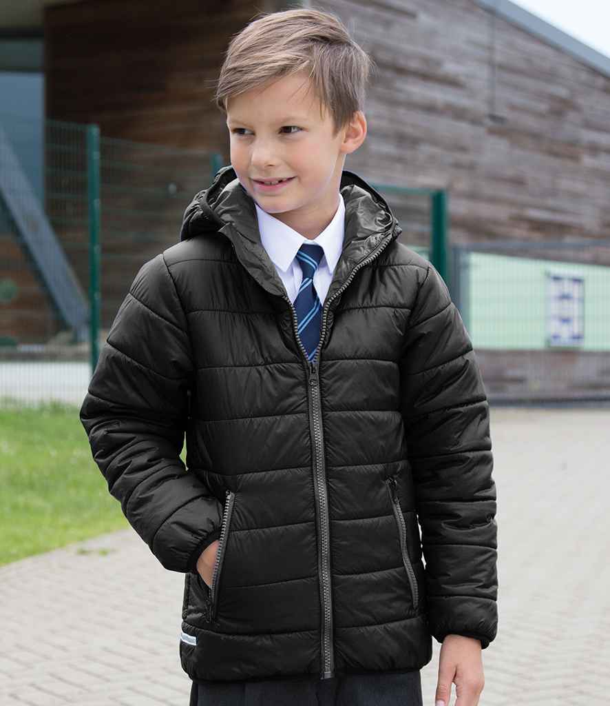 Result Core Kids Padded Jacket - Black/Black (RS233B)
