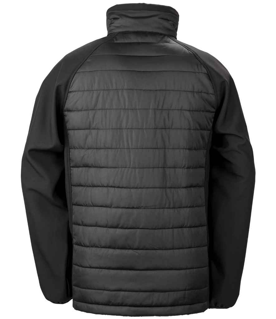 Result Genuine Recycled Compass Padded Jacket - Black/Black (RS237)