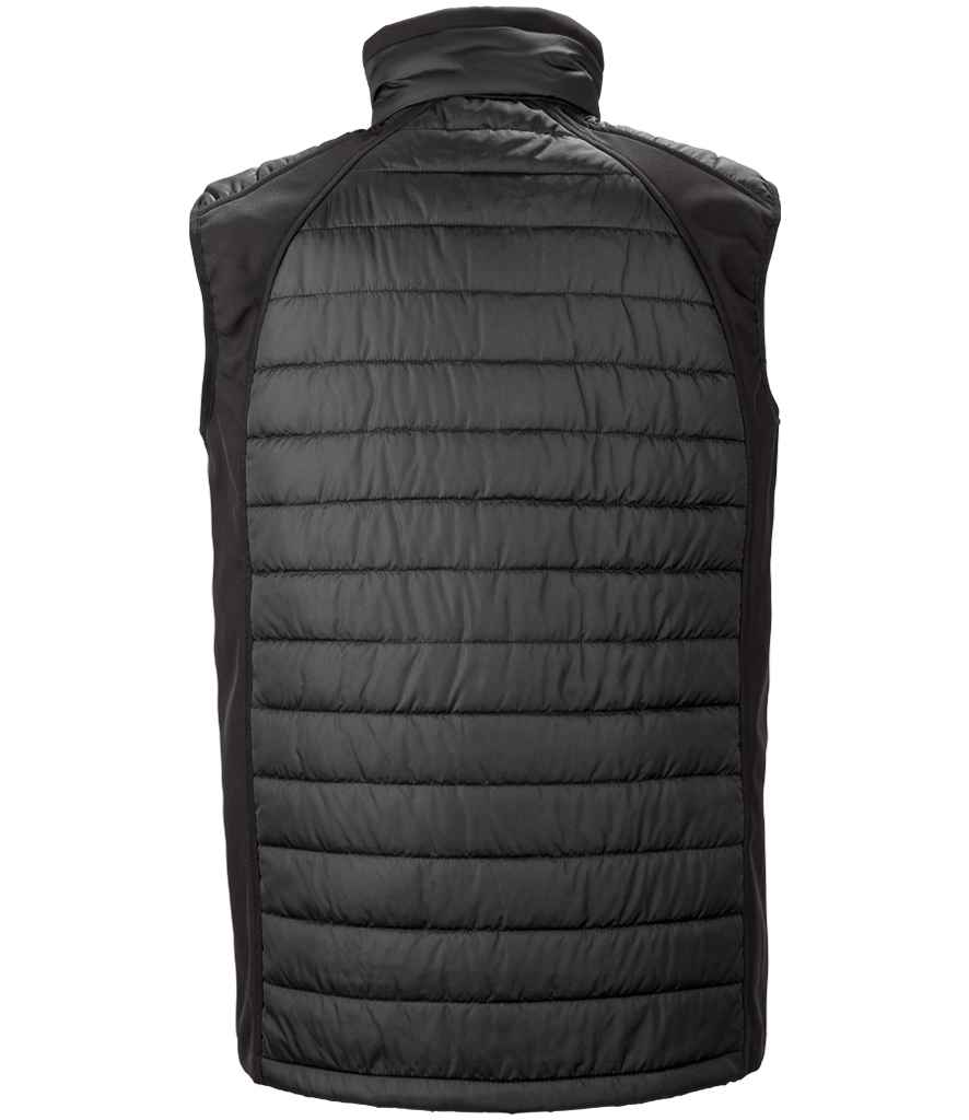 Result Genuine Recycled Compass Padded Gilet - Black/Black (RS238)