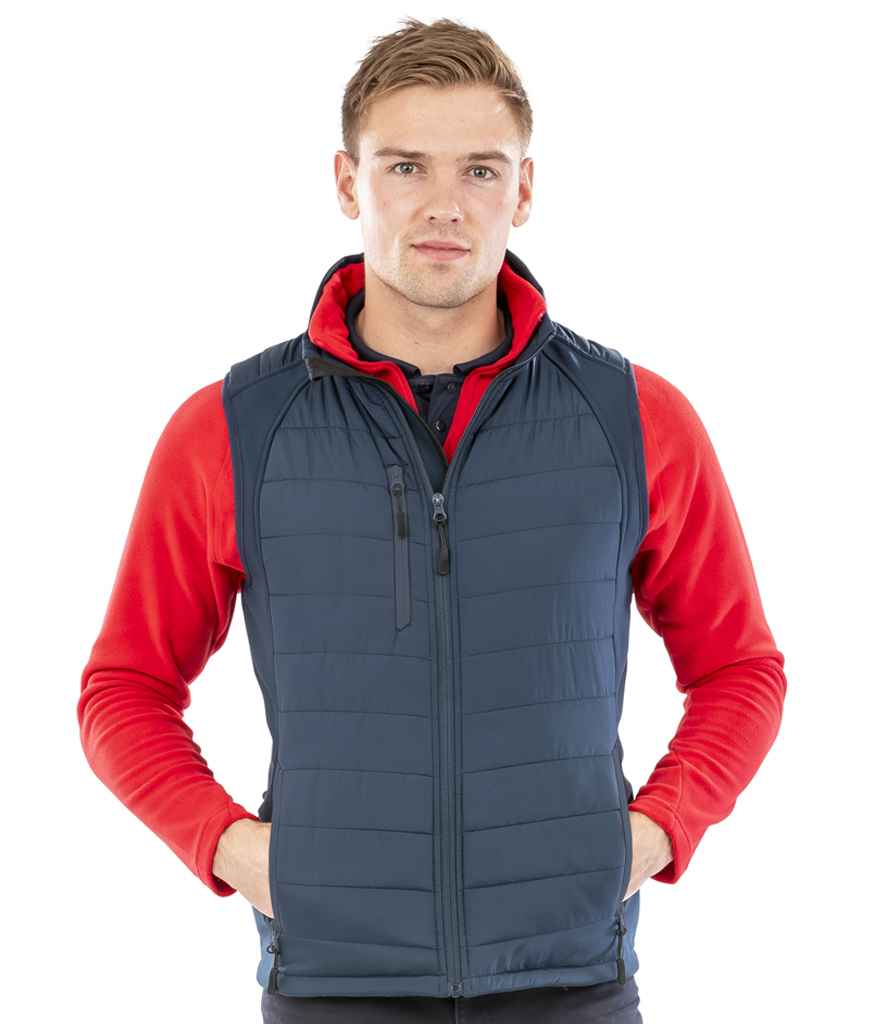 Result Genuine Recycled Compass Padded Gilet - Navy/Navy (RS238)