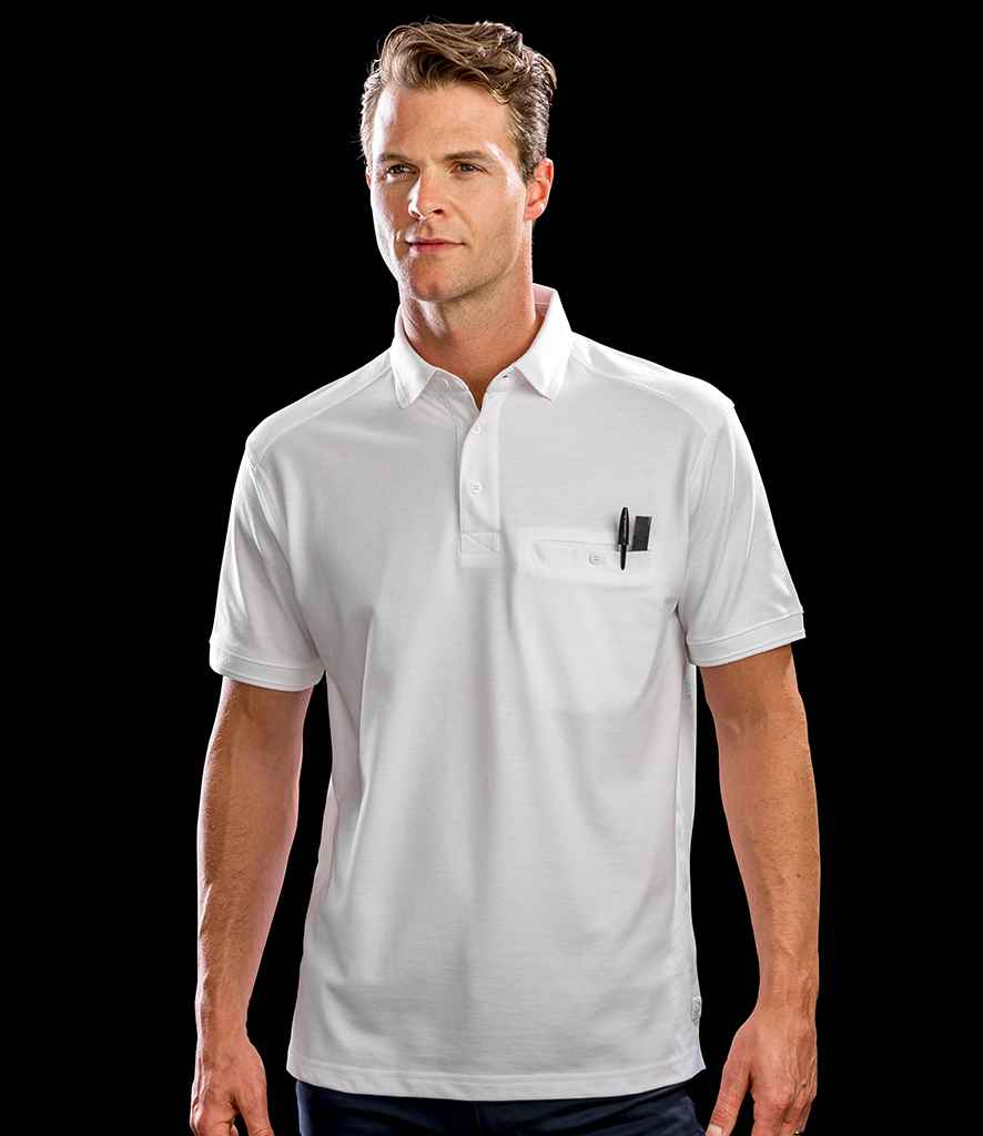 Result Work-Guard Apex Pocket Piqué Polo Shirt - White (RS312)