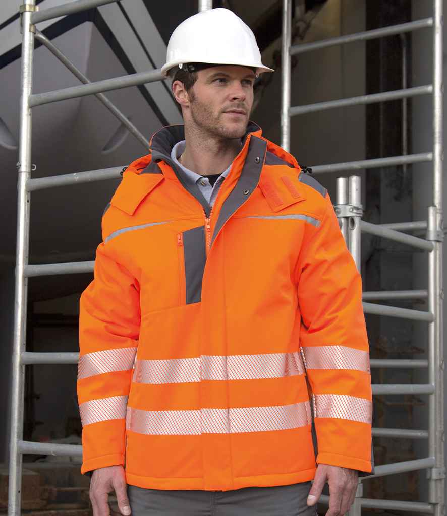 Result Safe-Guard Dynamic Soft Shell Jacket - Fluorescent Orange (RS331)
