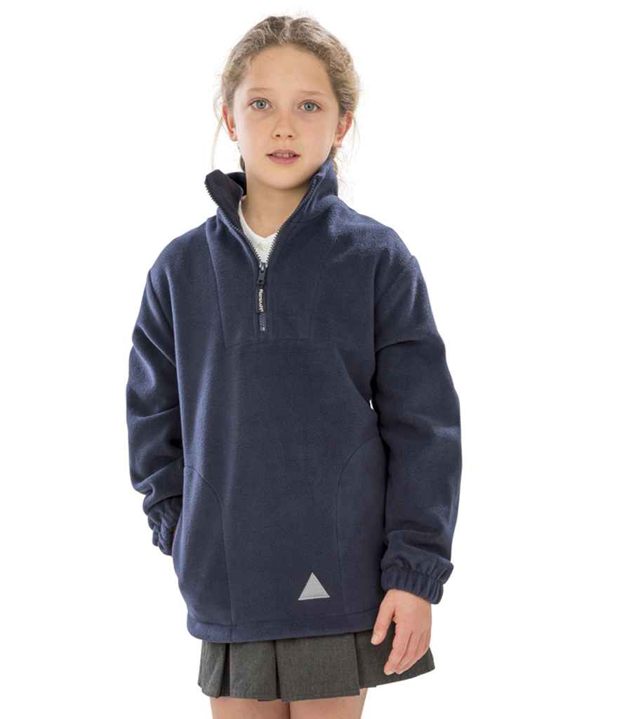 Result Kids/Youths Zip Neck Polartherm™ Fleece - Navy (RS33B)