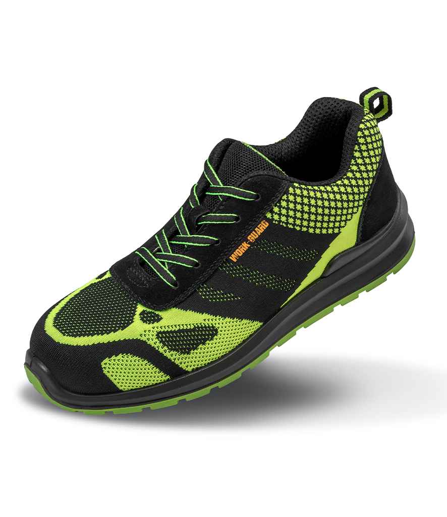 Result Work-Guard Hicks SRA SB Safety Trainers - Neon Green/Black (RS458)