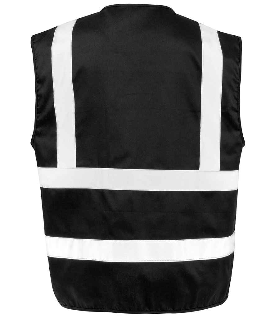 Result Safe-Guard Heavy Duty Poly/Cotton Security Vest - Black (RS477)