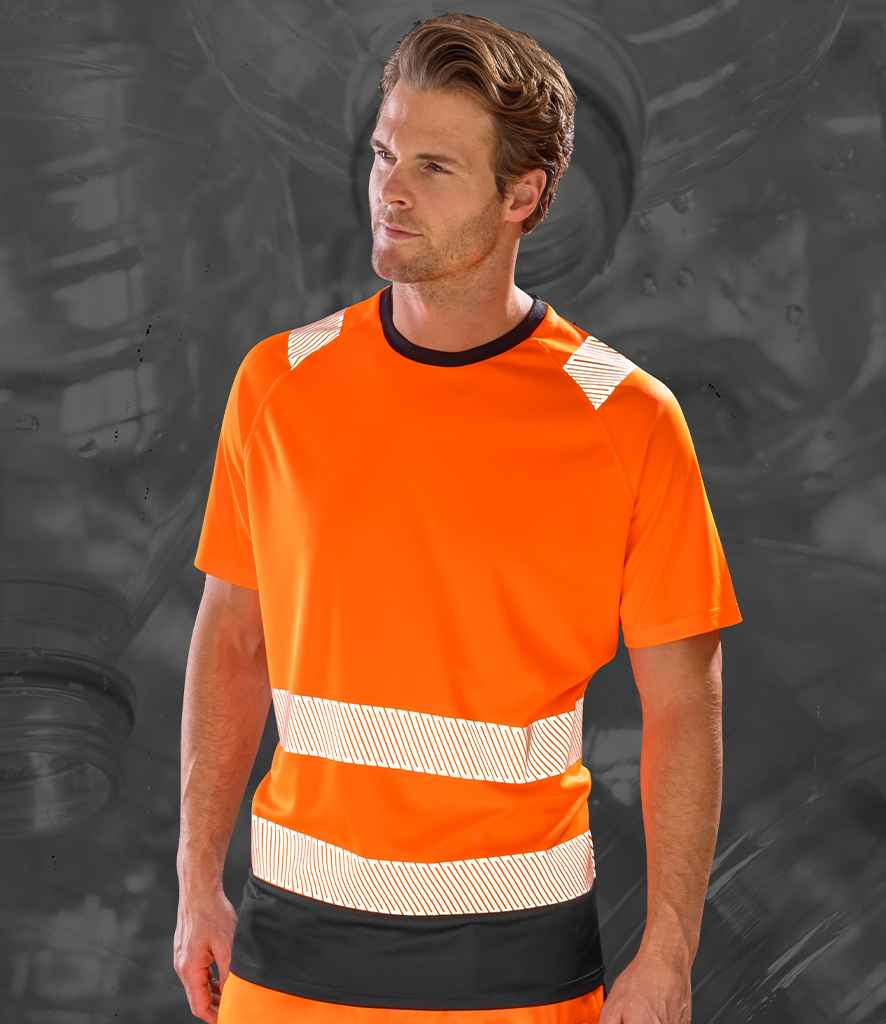 Result Genuine Recycled Safety T-Shirt - Fluorescent Orange (RS502)