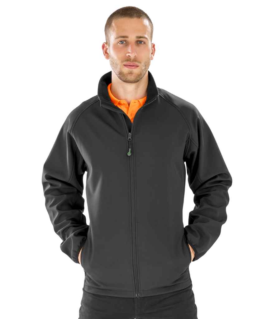 Result Genuine Recycled Printable Soft Shell Jacket - Black (RS901M)