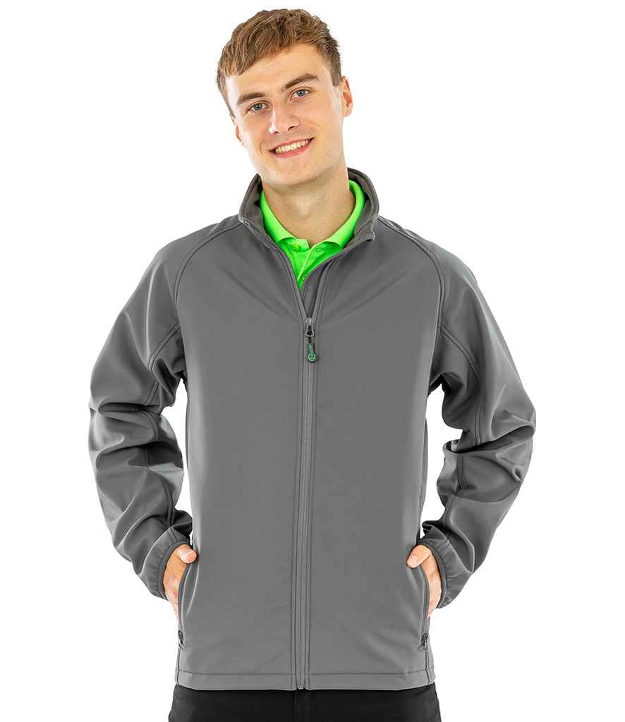 Result Genuine Recycled Printable Soft Shell Jacket - Workguard Grey (RS901M)