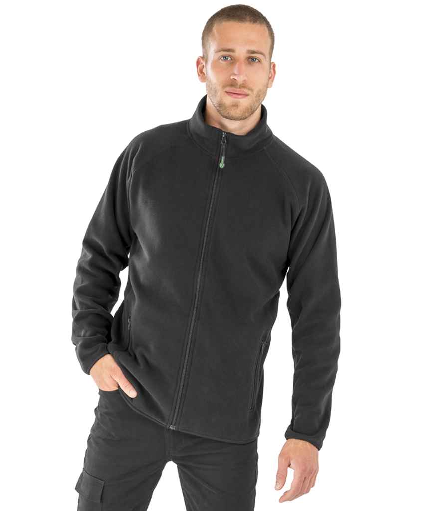 Result Genuine Recycled Polarthermic Fleece Jacket - Black (RS903)