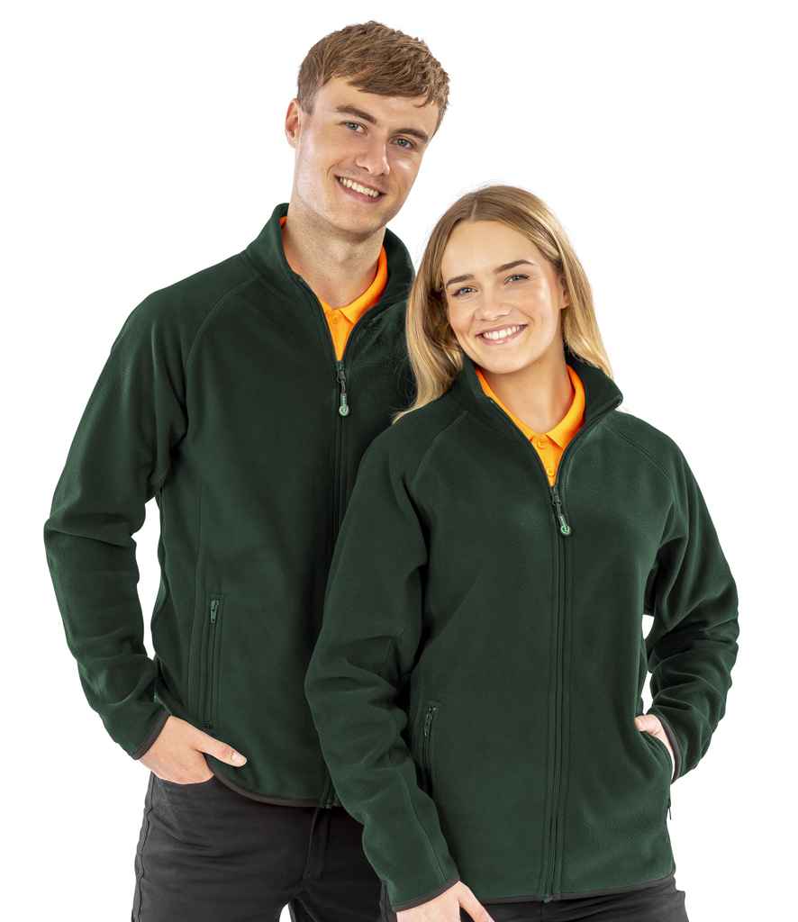 Result Genuine Recycled Polarthermic Fleece Jacket - Forest Green (RS903)