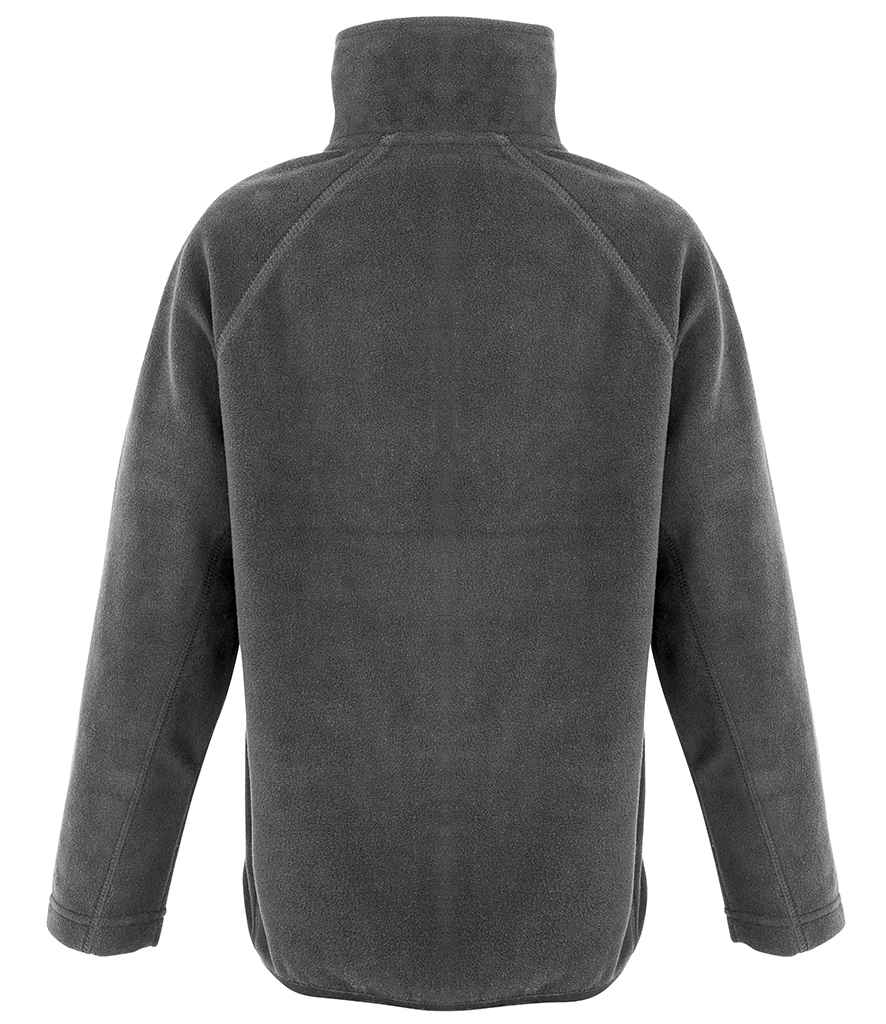 Result Genuine Recycled Kids Zip Neck Micro Fleece - Grey (RS905B)