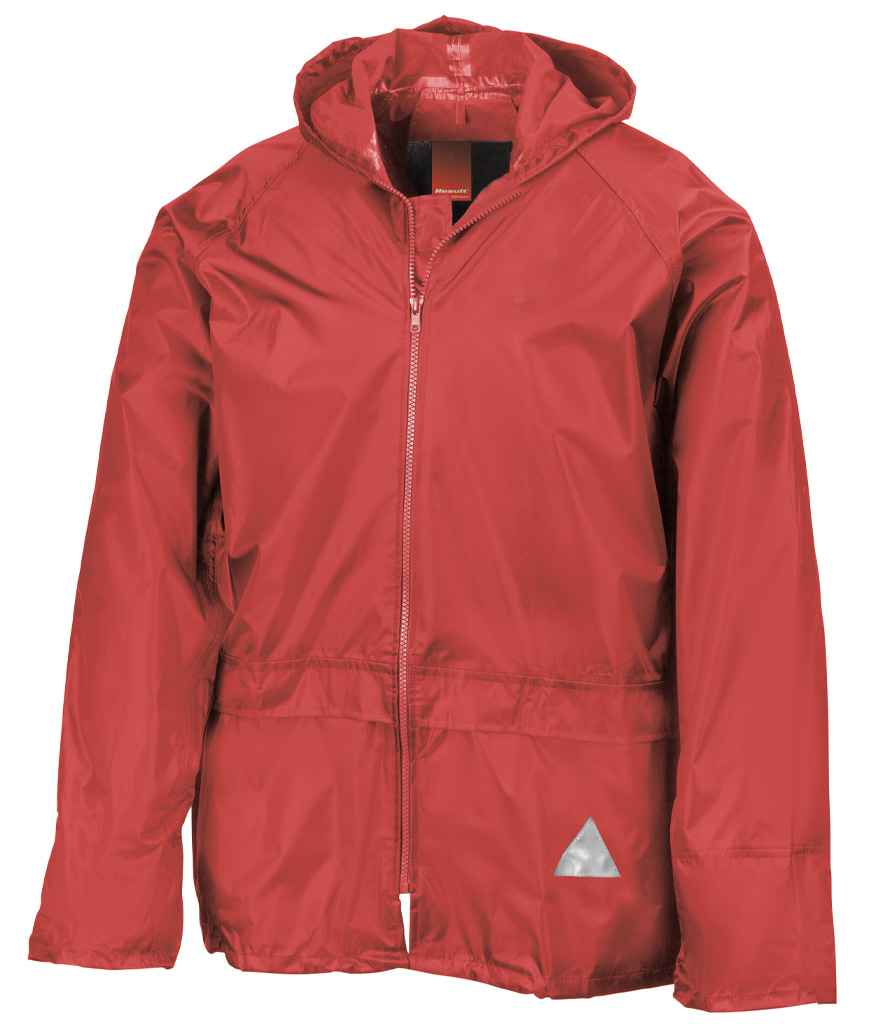 Result Kids Waterproof Jacket/Trouser Suit in Carry Bag - Red (RS95B)