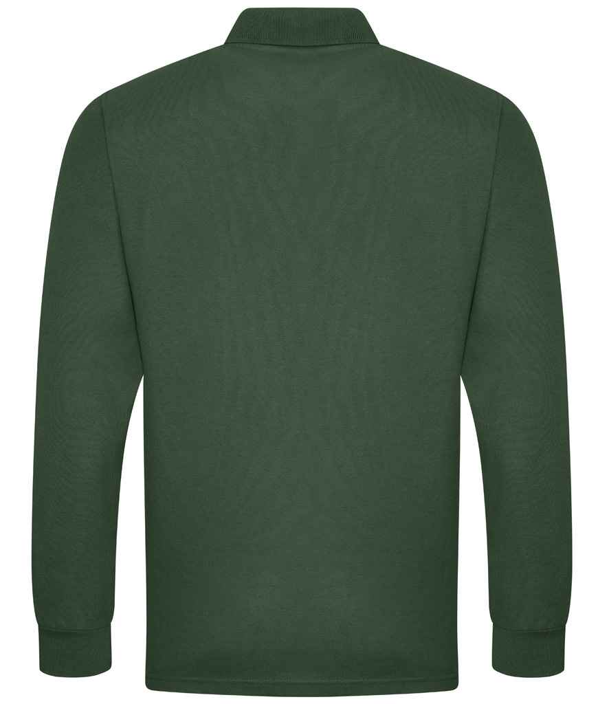 Pro RTX Pro Long Sleeve Piqué Polo Shirt - Bottle Green (RX102)