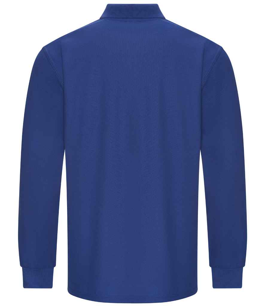 Pro RTX Pro Long Sleeve Piqué Polo Shirt - Royal Blue (RX102)