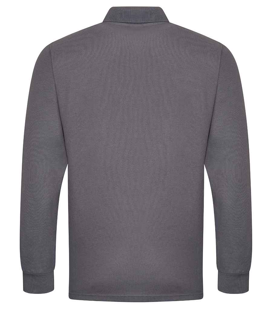 Pro RTX Pro Long Sleeve Piqué Polo Shirt - Solid Grey (RX102)