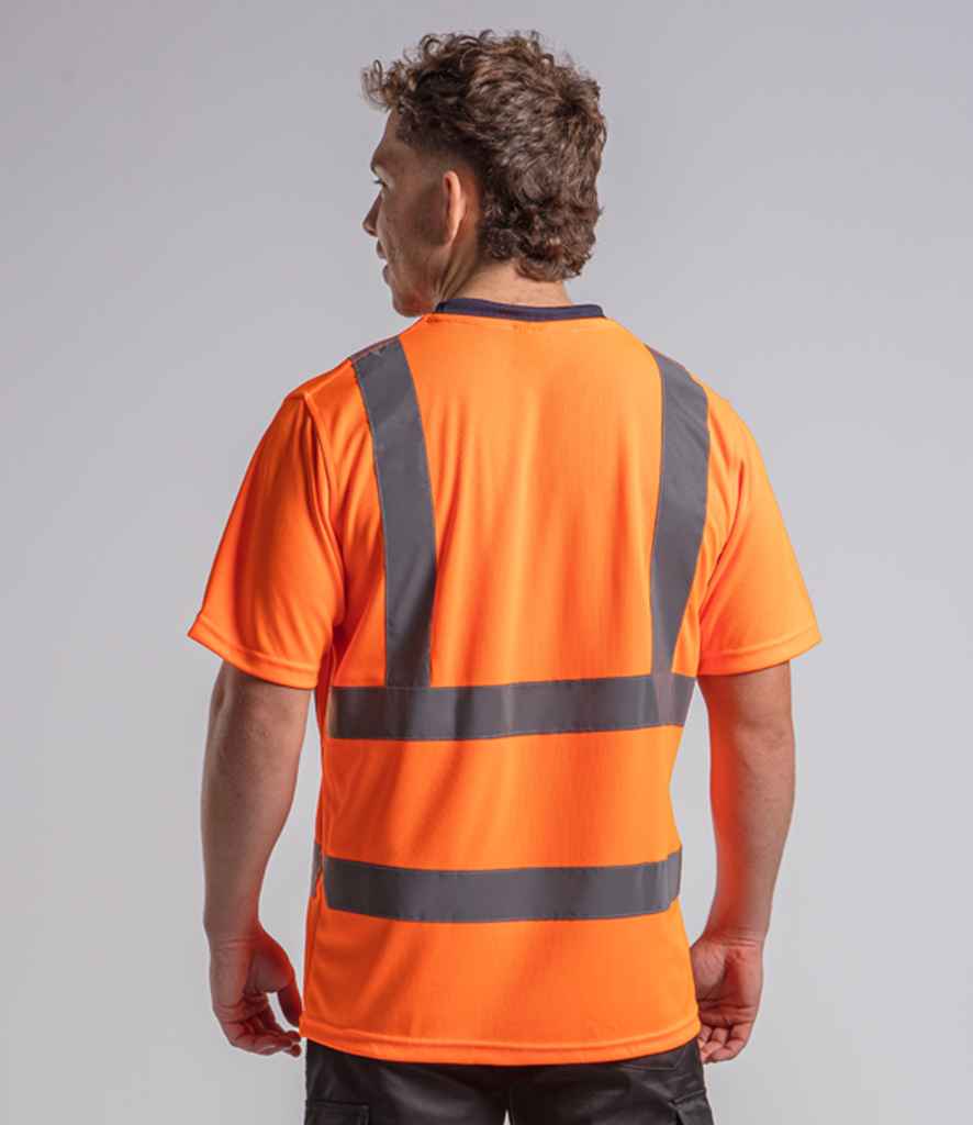 Pro RTX High Visibility T-Shirt - Orange/Navy (RX720)