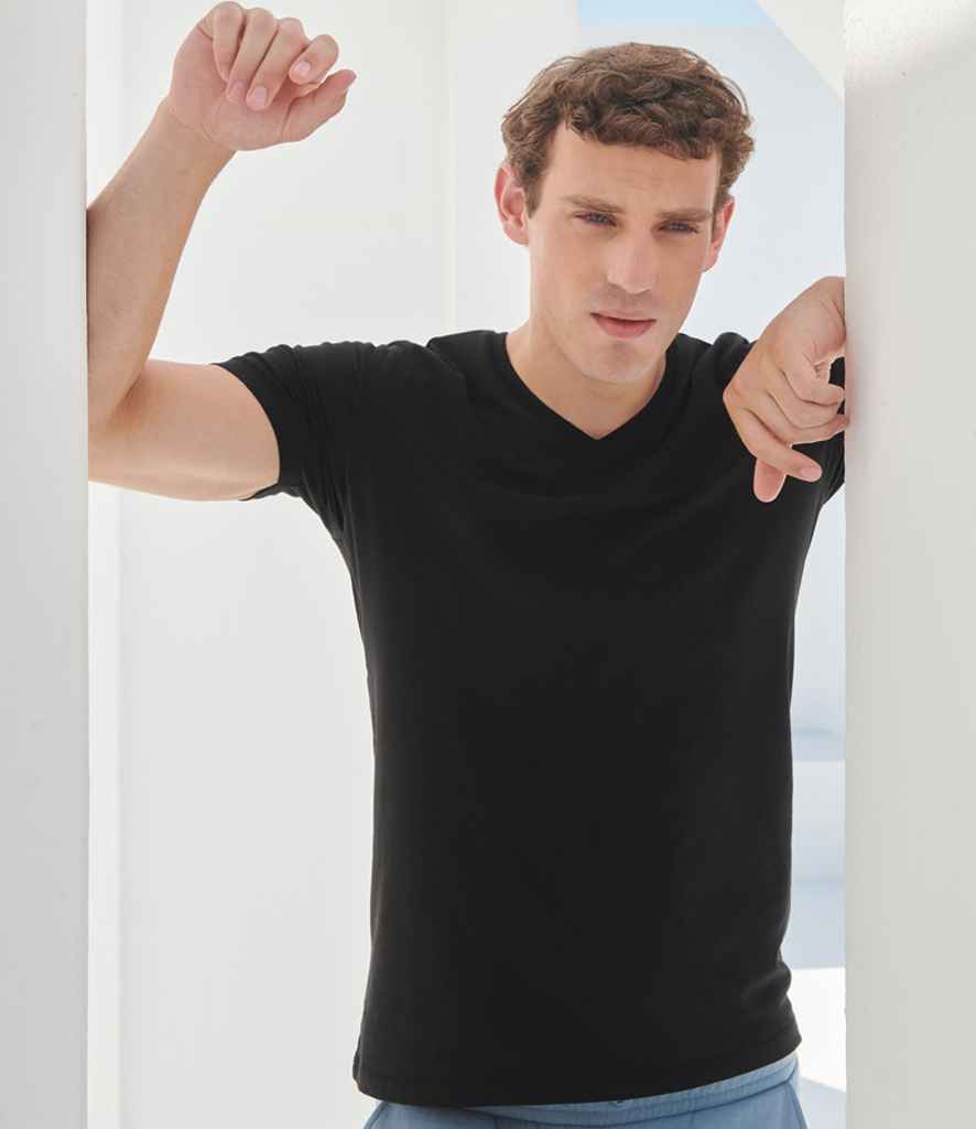SF Clothing SF Clothing Feel Good Stretch V Neck T-Shirt - Black (SF122)