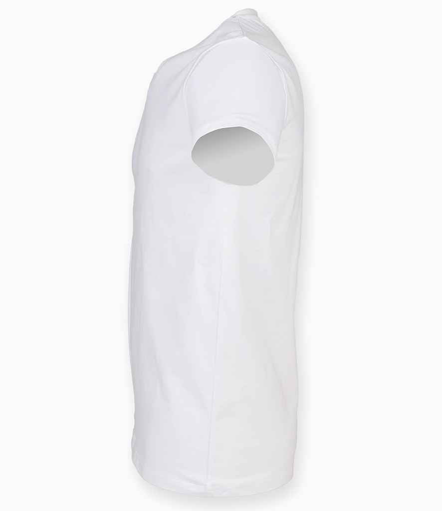 SF Clothing SF Clothing Feel Good Stretch V Neck T-Shirt - White (SF122)