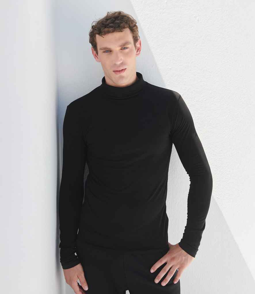 SF Clothing SF Clothing Feel Good Stretch Roll Neck Top - Black (SF125)