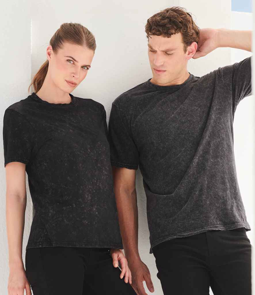 SF Clothing SF Clothing Unisex Washed Band T-Shirt - Washed Black (SF203)