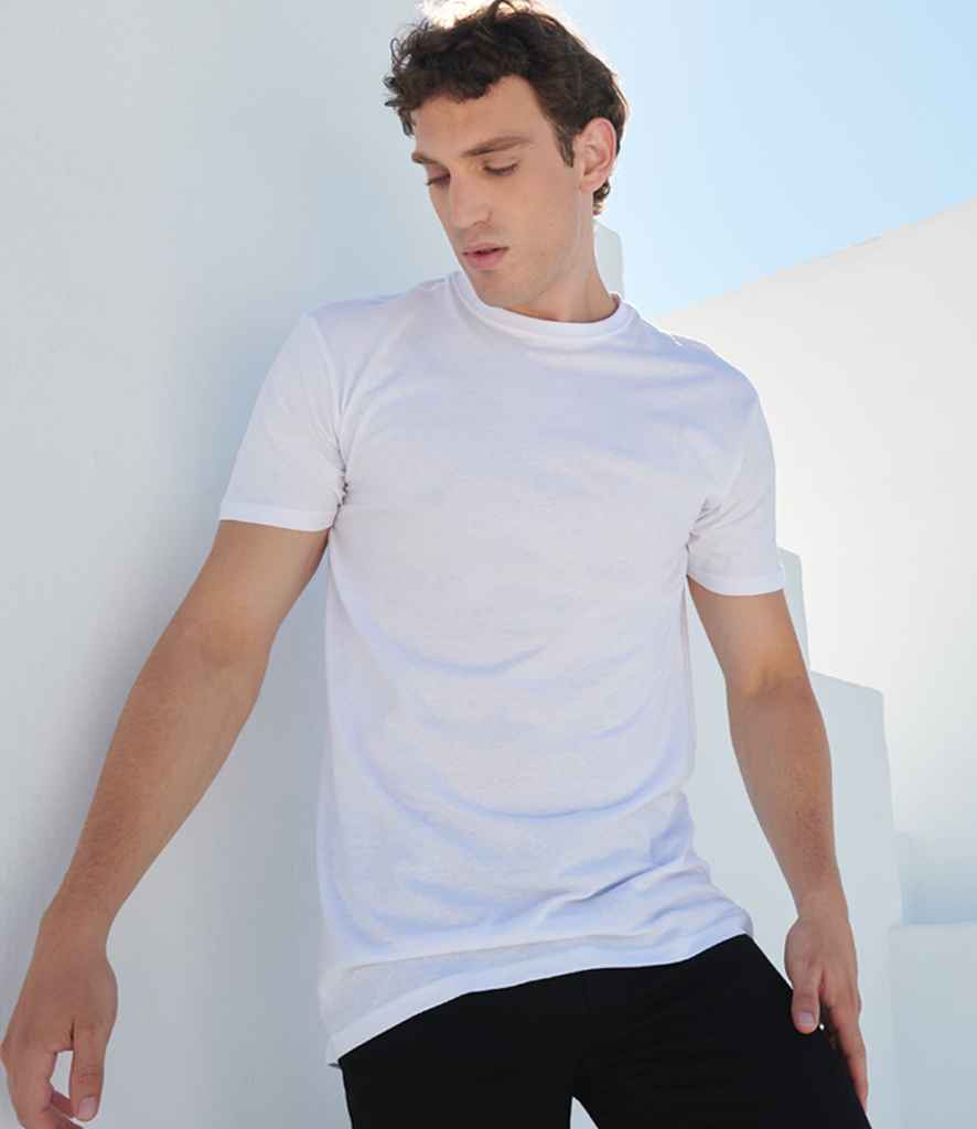 SF Clothing SF Clothing Longline Dipped Hem T-Shirt - White (SF258)