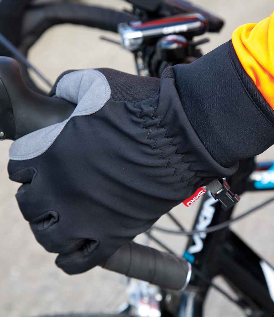 Spiro Long Winter Gloves - Black/Grey (SR258M)