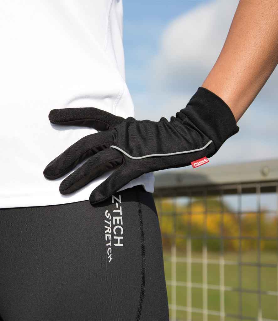 Spiro Elite Running Gloves - Black (SR267)
