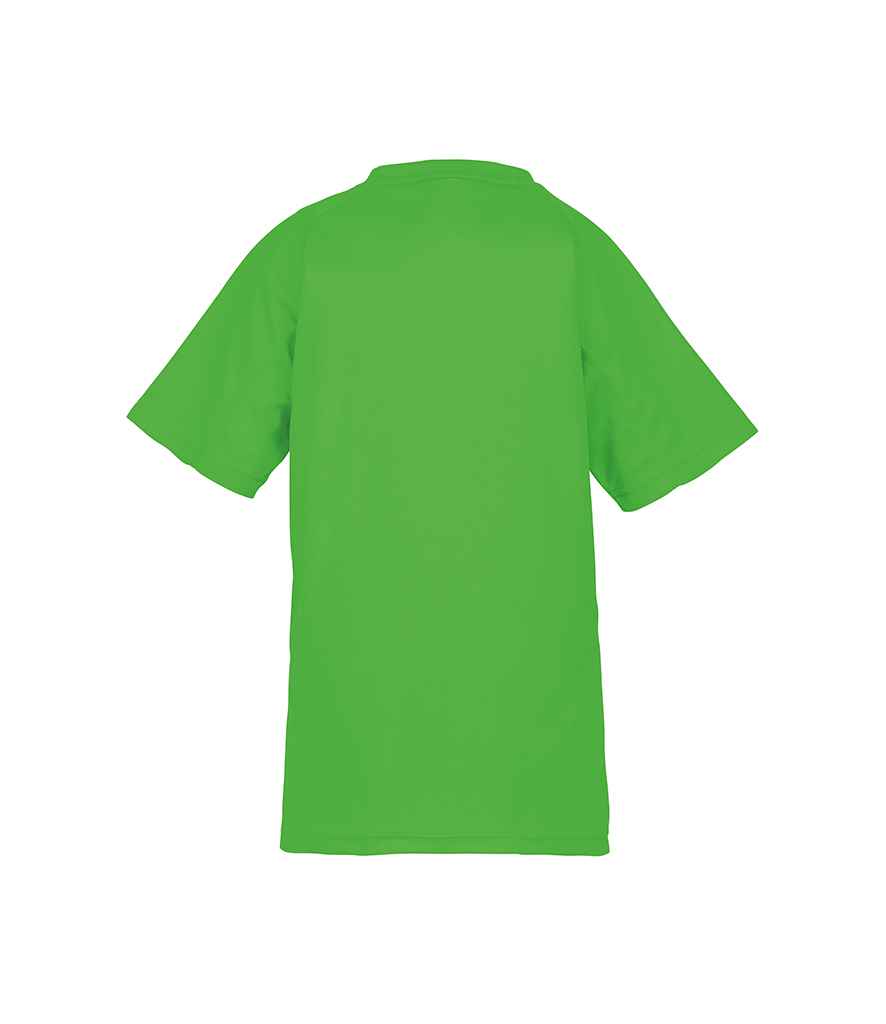 Spiro Kids Impact Performance Aircool T-Shirt - Flo Green (SR287B)
