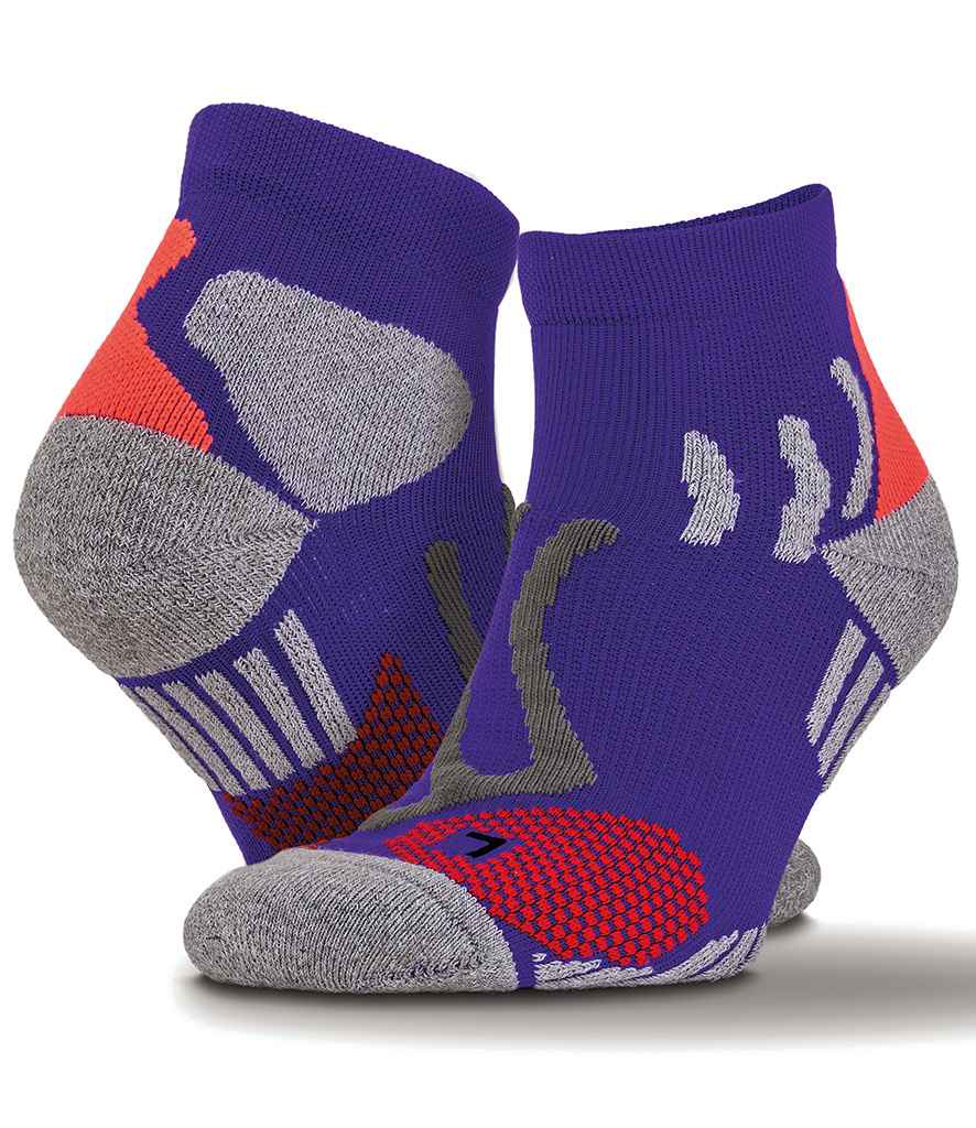Spiro Technical Compression Sports Socks - Purple (SR294)