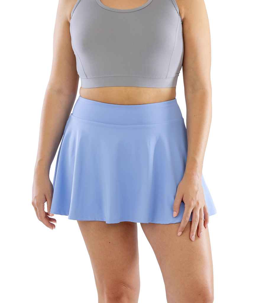 Spiro Ladies Recycled Fitness Skort - Dusky Blue (SR797F)
