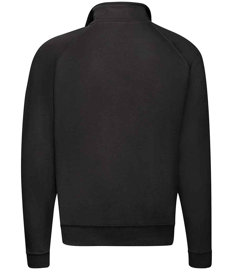 Fruit of the Loom Classic Zip Neck Sweatshirt - Black (SS17)