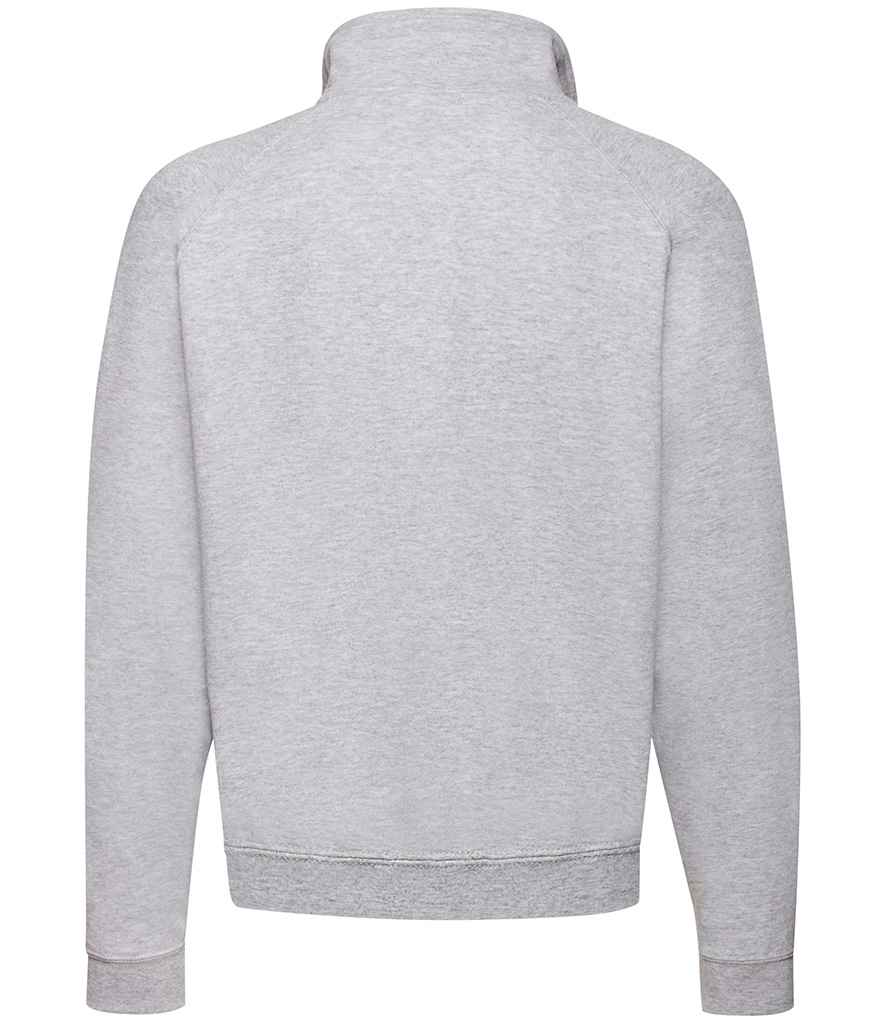 Fruit of the Loom Classic Zip Neck Sweatshirt - Heather Grey (SS17)