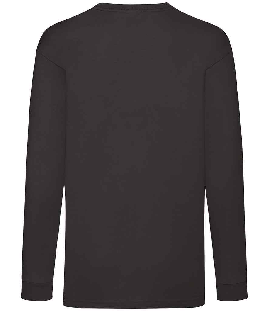 Fruit of the Loom Kids Long Sleeve Value T-Shirt - Black (SS21B)