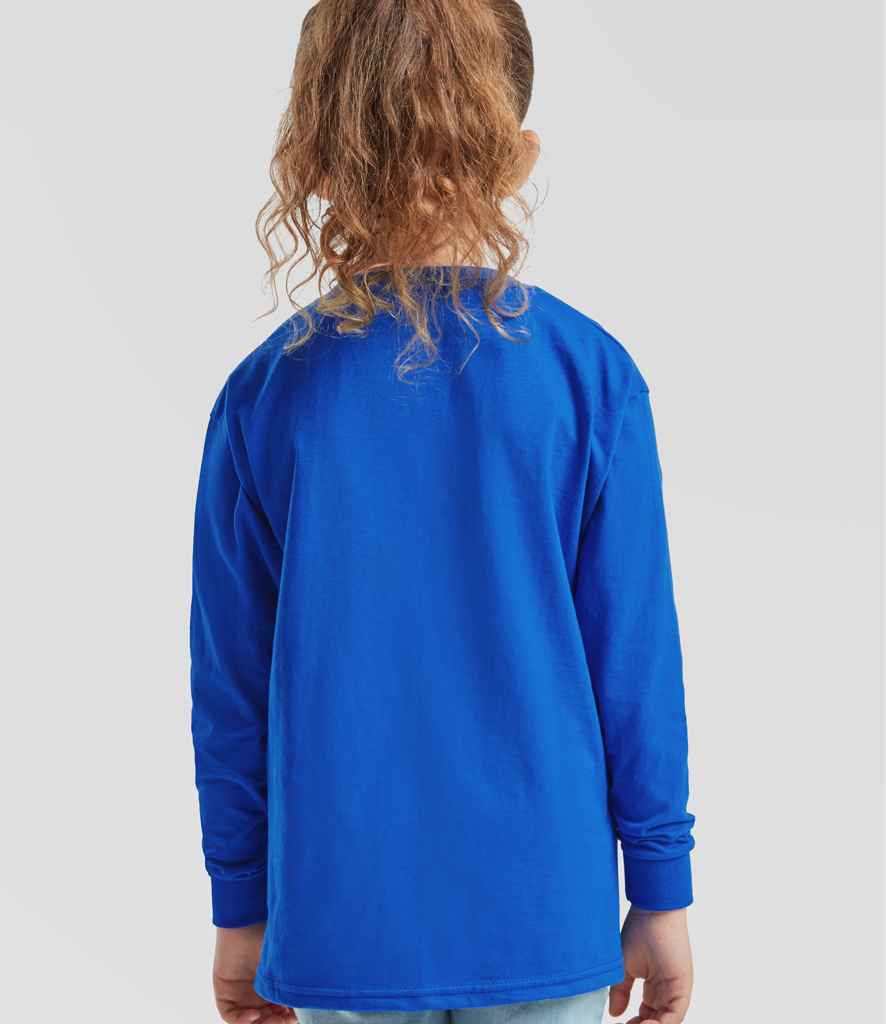 Fruit of the Loom Kids Long Sleeve Value T-Shirt - Royal Blue (SS21B)