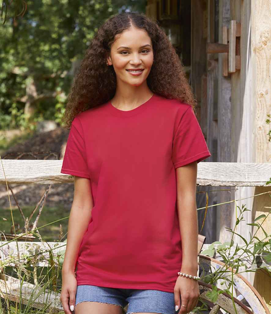 Fruit of the Loom Pure Cotton T-Shirt - Red (SS640)