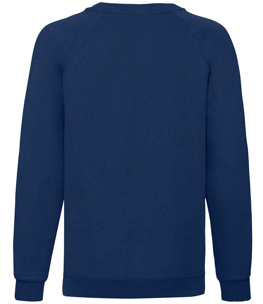 Fruit of the Loom Kids Classic Raglan Sweatshirt - Navy (SS8B)
