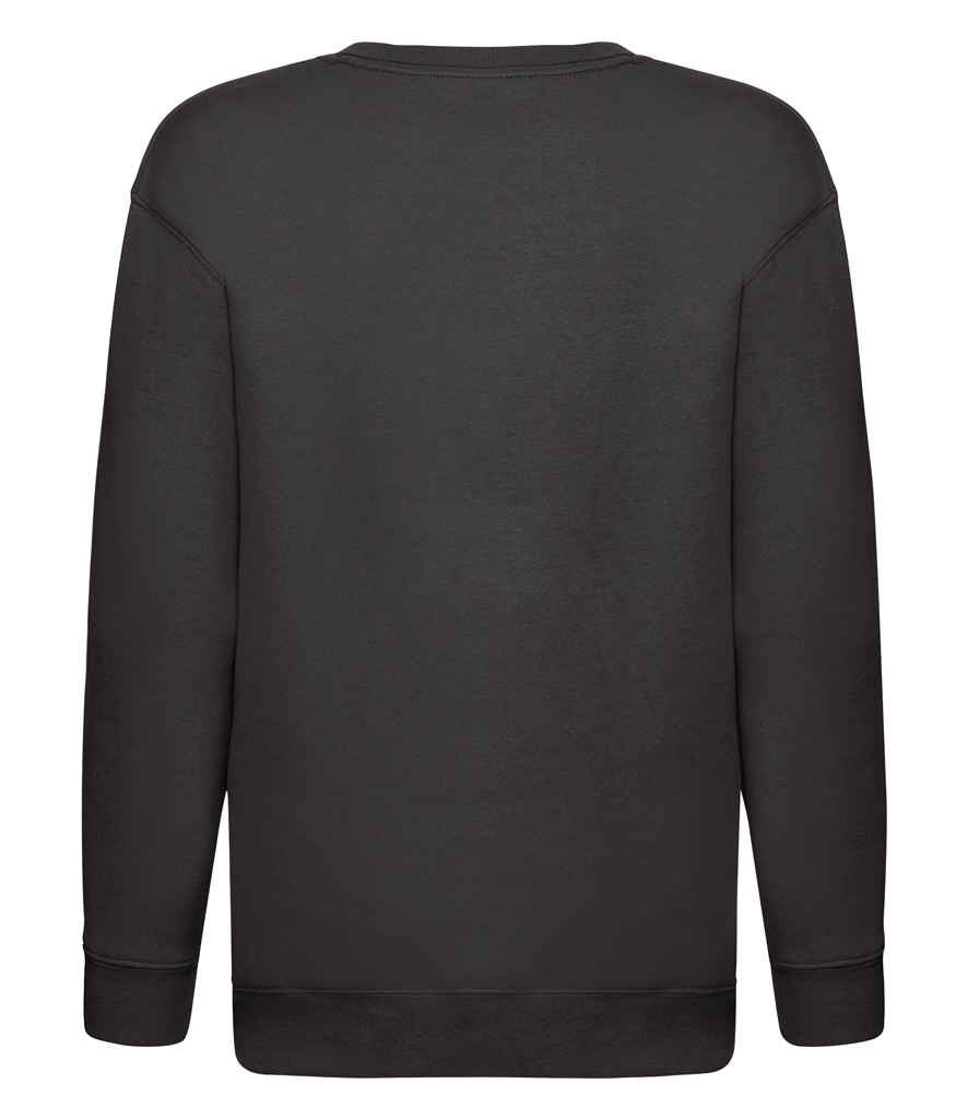 Fruit of the Loom Kids Premium Drop Shoulder Sweatshirt - Black (SSE9B)