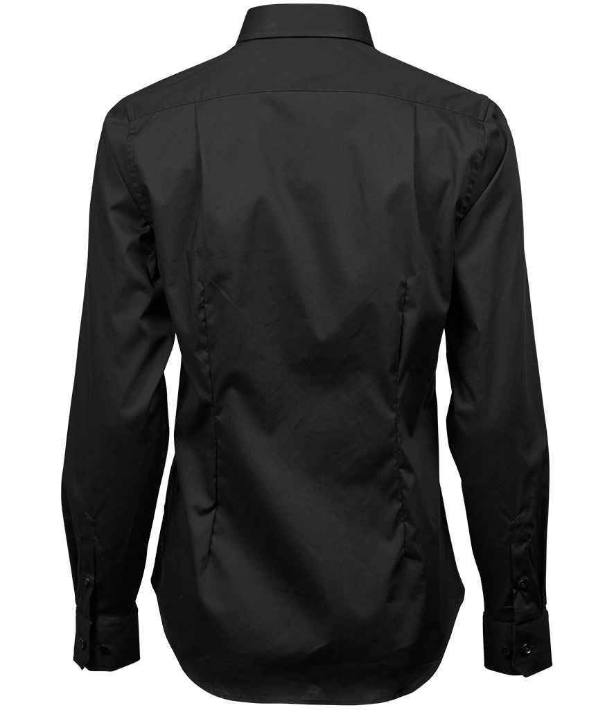 Tee Jays Ladies Stretch Luxury Long Sleeve Poplin Shirt (T4025)