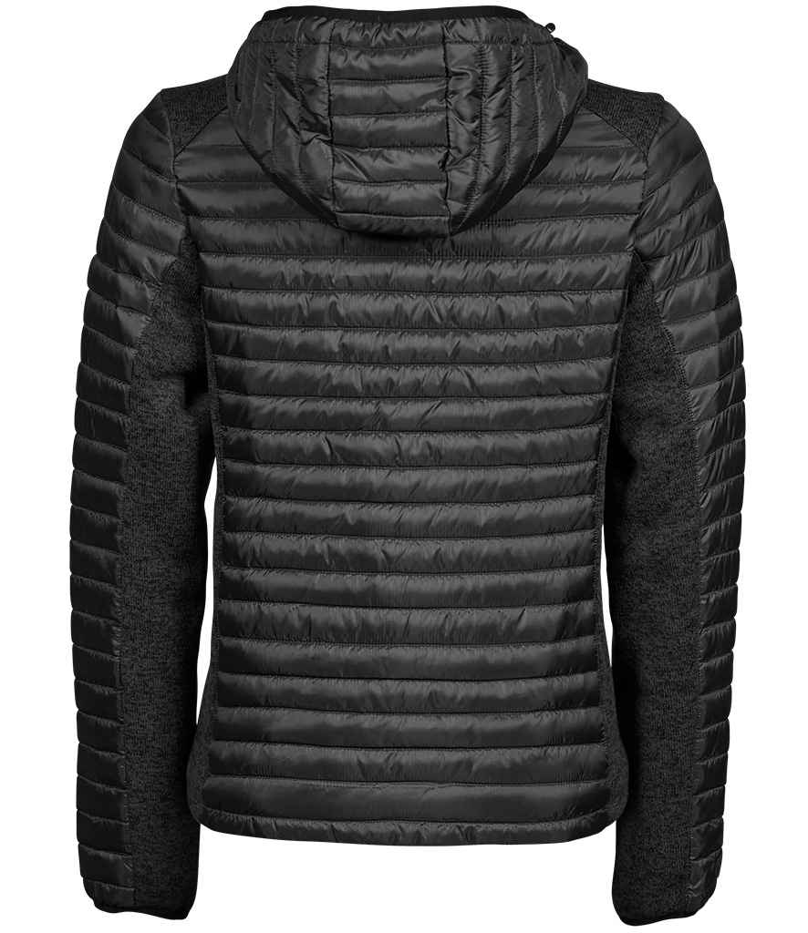 Tee Jays Ladies Crossover Hooded Padded Outdoor Jacket (T9611)