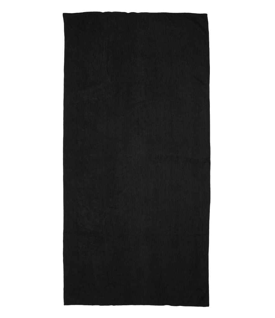 Towel City Microfibre Guest Towel - Black (TC16)