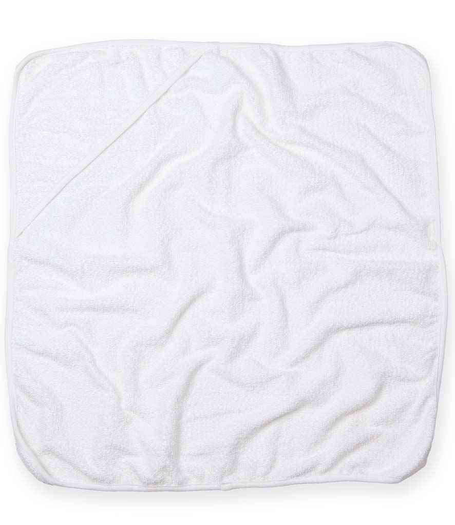Towel City Babies Hooded Towel - White/White (TC36)