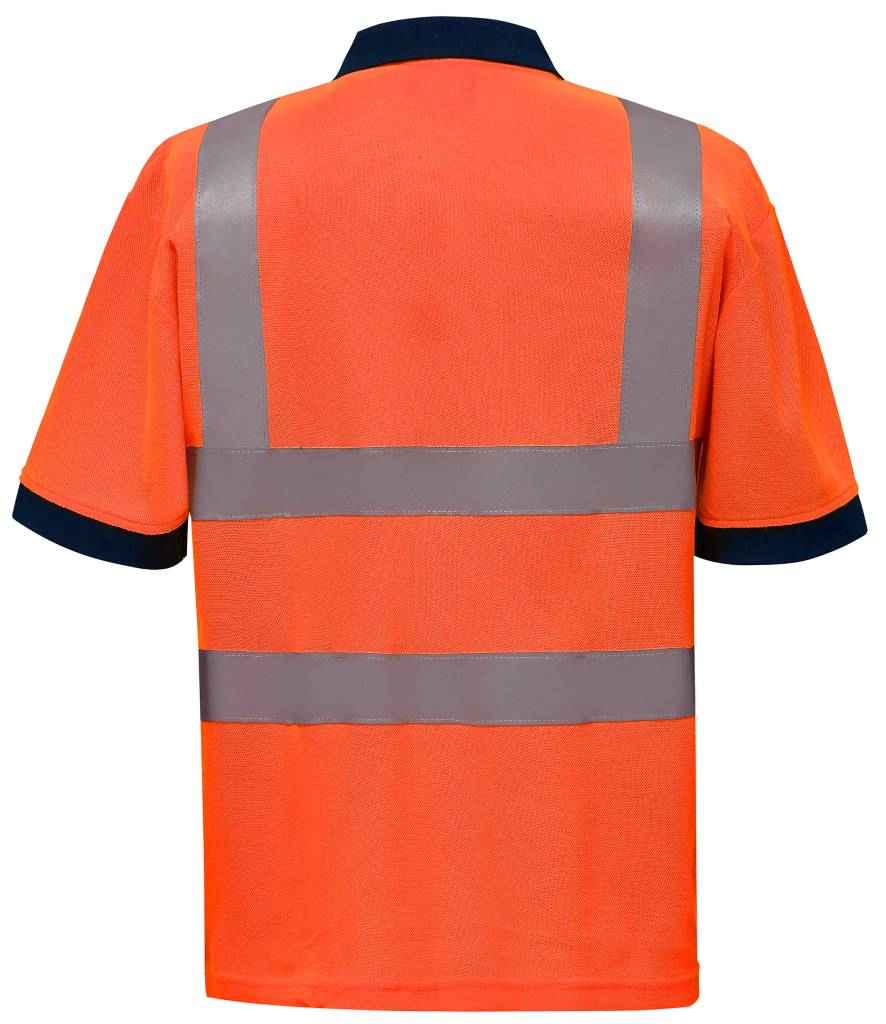 Yoko Hi-Vis Polo Shirt - Orange (YK015)