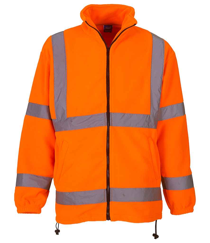 Yoko Hi-Vis Heavyweight Fleece Jacket - Orange (YK060)