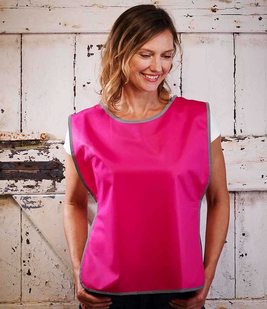 Yoko Hi-Vis Reflective Border Tabard - Raspberry (YK100)