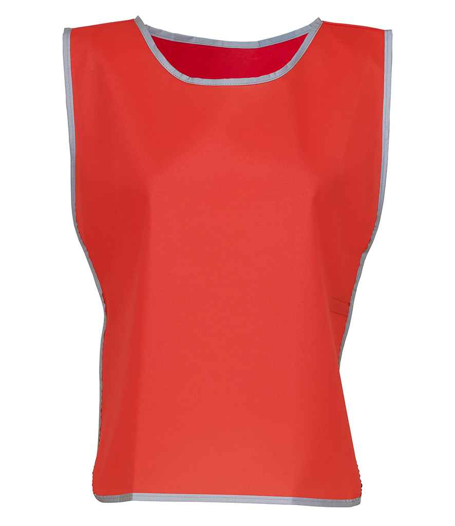 Yoko Hi-Vis Reflective Border Tabard - Red (YK100)