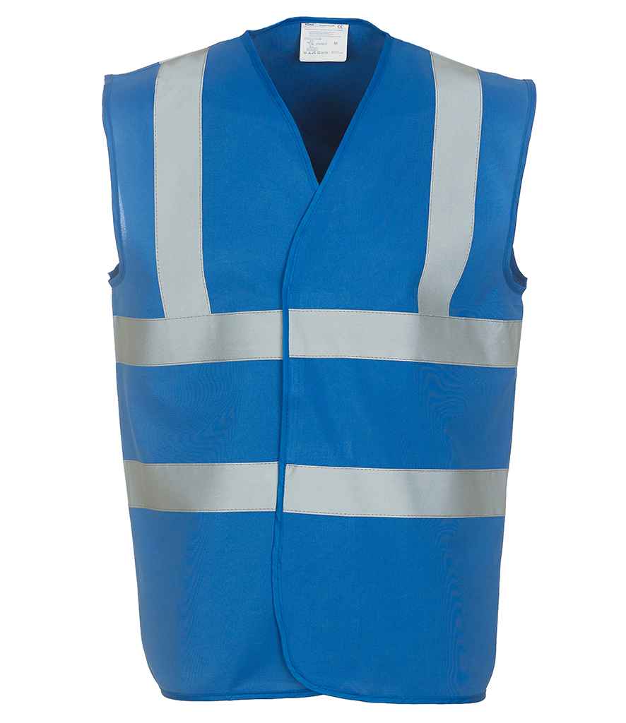 Yoko Hi-Vis Two Band and Braces Waistcoat - Royal Blue (YK102)