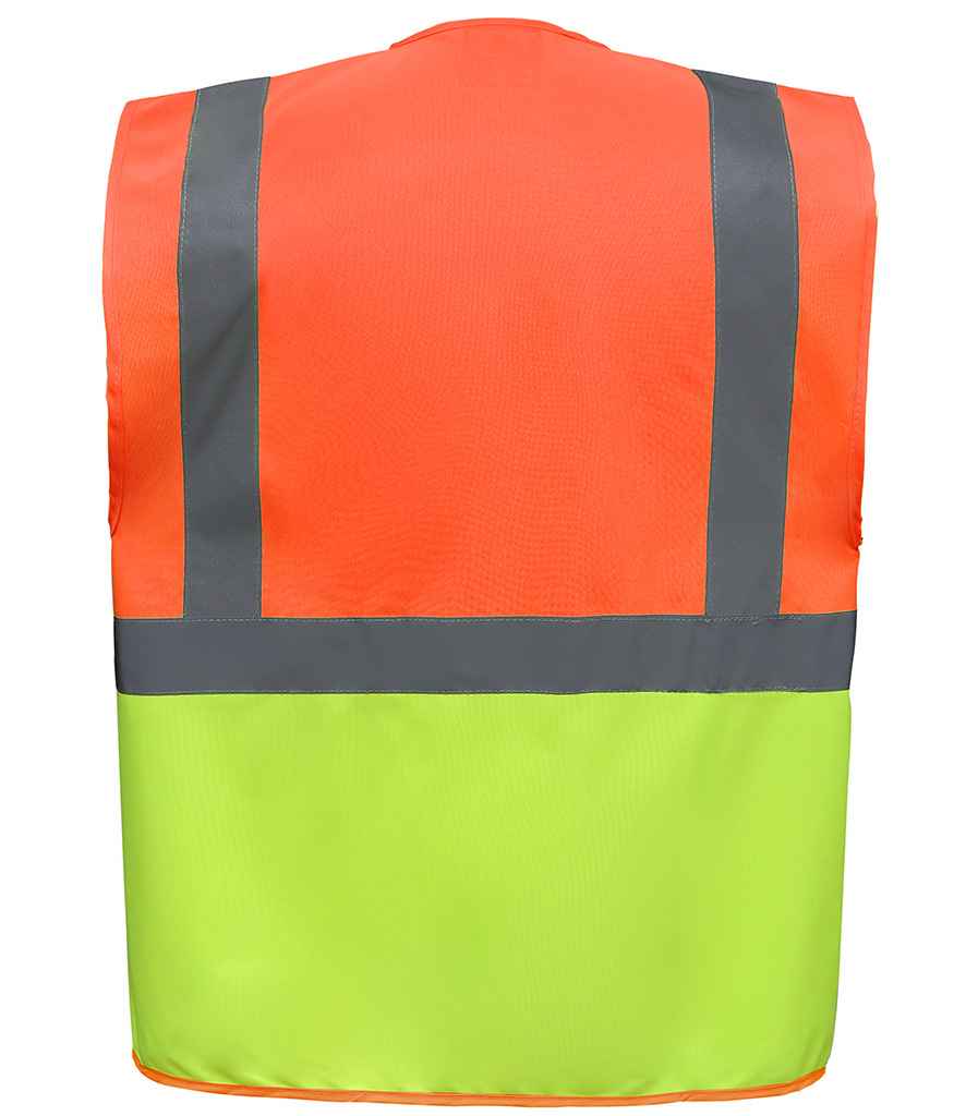 Yoko Executive Waistcoat - Orange/Yellow (YK103)