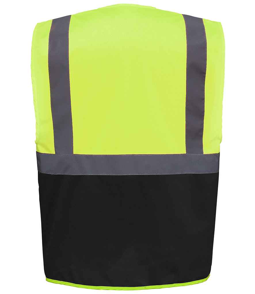 Yoko Executive Waistcoat - Yellow/Black (YK103)