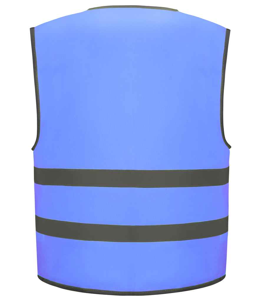 Yoko Kids Hi-Vis Two Band Waistcoat - Sky Blue (YK106B)