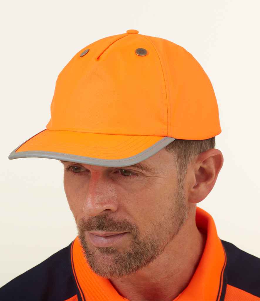 Yoko Hi-Vis Safety Bump Cap - Orange (YK550)